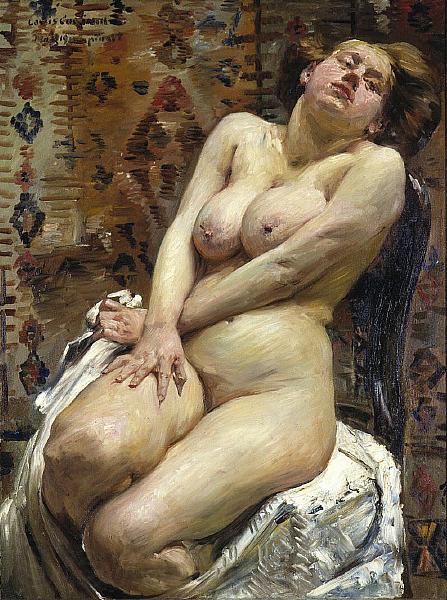 Lovis Corinth Nana, Female Nude Norge oil painting art